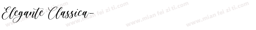 Elegante Classica字体转换